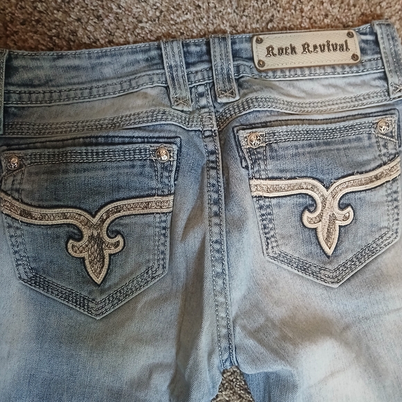 Rock Revival Light Blue Denim Jeans - Picture 3 of 4